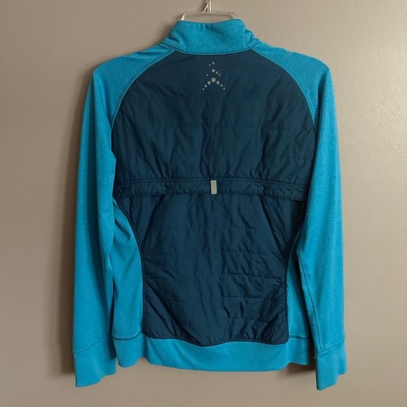 REI Blue Insulated Running Shell Puffer Jacket Women's Small Gorpcore Reflective - Picture 5 of 7